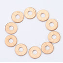 100x Solid Copper Crush Washers Seal Flat Oil Brake Ring Kit 6*2*0.8mm Durable