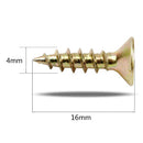 200Pcs M4*16mm Cross Phillips Flat Countersunk Head Self-tapping Wood Screw New