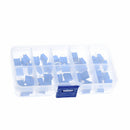 50Pcs 10 Values 3296W Blue Variable Resistor Trimmer Potentiometer With Box