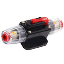100A Circuit Breaker Fuse Holder Fuse Inverter With Manual Reset Red Button