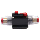 100A Circuit Breaker Fuse Holder Fuse Inverter With Manual Reset Red Button