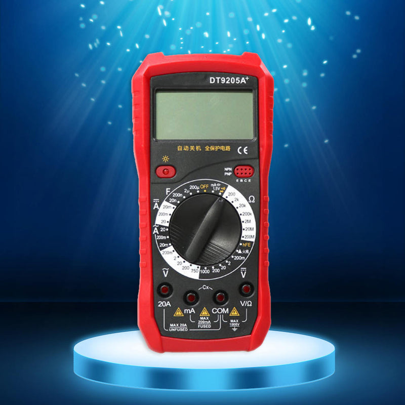 Portable LCD Display Digital DT9205A+ Multimeter With Test Lead Probe New Hot