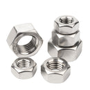 100pcs Stainless Steel M3 3mm Hex Full Nuts Screw Metal Hexagon Screw Nuts