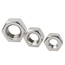 100pcs Stainless Steel M3 3mm Hex Full Nuts Screw Metal Hexagon Screw Nuts