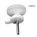 100pcs Mini Picture Photo Oil Painting Mirror Frame Nail Hook Hanger White
