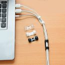 60pcs Cable Cord Wire Organizer Plastic Clips Ties Fixer Holder Self Adhesive