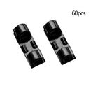 60pcs Cable Cord Wire Organizer Plastic Clips Ties Fixer Holder Self Adhesive