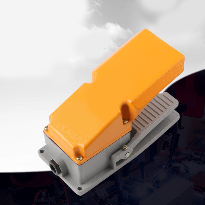 1x Heavy Duty Cast Aluminum Foot Switch SPDT Electric Pedal Momentary Hot