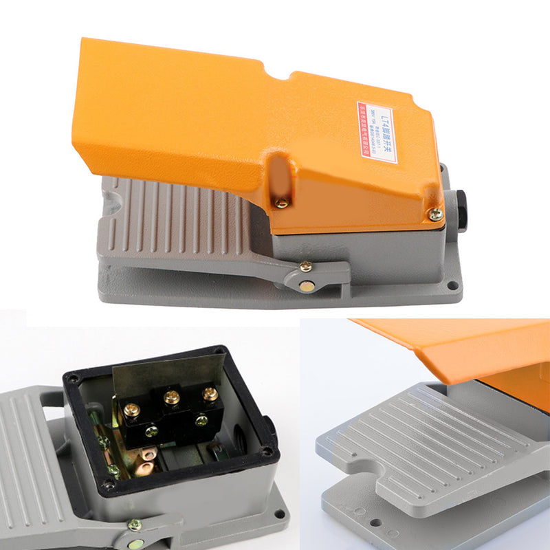 1x Heavy Duty Cast Aluminum Foot Switch SPDT Electric Pedal Momentary Hot