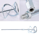Paint Mixer Mixing Paddle Paint Whisk Spiral Type Thread Head Stirrer Plaster