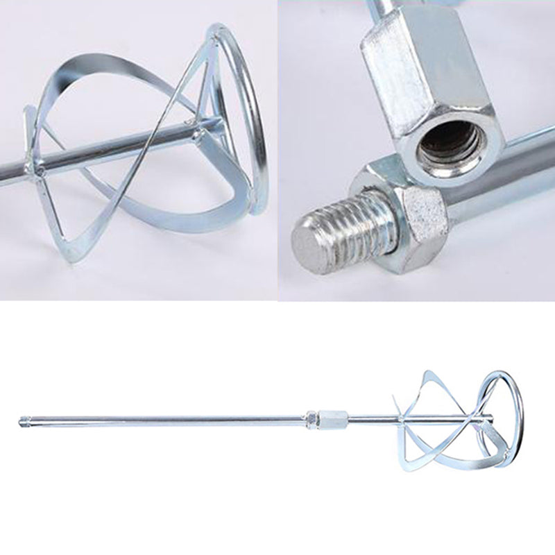 Paint Mixer Mixing Paddle Paint Whisk Spiral Type Thread Head Stirrer Plaster