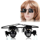 20 X Magnifier Magnifying Eye Wear Glass Loupe Jeweler Watch Repair w/ LED Hot