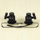 20 X Magnifier Magnifying Eye Wear Glass Loupe Jeweler Watch Repair w/ LED Hot