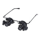 20 X Magnifier Magnifying Eye Wear Glass Loupe Jeweler Watch Repair w/ LED Hot