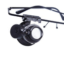 Glass Loupe Headband Magnifier Led-Light-Glasses Jewelry Watchmaker Optical-Lens