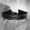 Triangular Bath Storage Holder Shelf Bathroom Corner Rack Single Tier Black