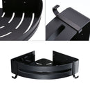 Triangular Bath Storage Holder Shelf Bathroom Corner Rack Single Tier Black
