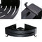 Triangular Bath Storage Holder Shelf Bathroom Corner Rack Single Tier Black