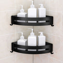 Bathroom Aluminum Corner Shelf Toiletries Cosmetic Powerful Single Lever Rack