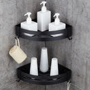 Bathroom Aluminum Corner Shelf Toiletries Cosmetic Powerful Single Lever Rack