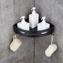 Bathroom Aluminum Corner Shelf Toiletries Cosmetic Powerful Single Lever Rack