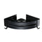 Triangular Bath Storage Holder Shelf Bathroom Corner Rack Single Tier Black