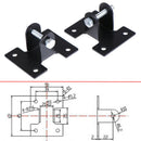 2pcs Mounting Brackets Link For Heavy Duty Linear Actuator Motors DC12V/24V