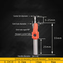 Carbide Countersink Drill Bit Reamer Woodworking Chamfer End Milling New Hot