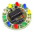 Fun 4017 Colorful Voice-activated Rotating LED Lights Circuit Board Production