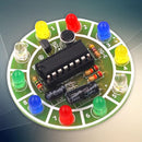 Fun 4017 Colorful Voice-activated Rotating LED Lights Circuit Board Production