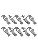 10pcs Cabinet Boxes Lever Handle Toggle Latch Catches Lock Clamp Hasp Durable