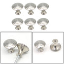 6X Furniture Round Stainless Steel Door Knob Drawer Cabinet Kitchen Pull Handle