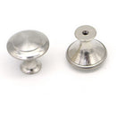 6X Furniture Round Stainless Steel Door Knob Drawer Cabinet Kitchen Pull Handle