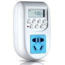 1 x Timer Switch Socket Digital Energy-saving Plug-in Socket 7 Day 24 Hour New