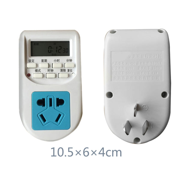 1 x Timer Switch Socket Digital Energy-saving Plug-in Socket 7 Day 24 Hour New