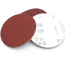 10X 5 inch 80 Grit Round Flocking Sandpaper Polishing Abrasive Sanding Discs