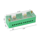 Single Phase 2 in 12 out Electric Row Terminal Measuring Connecting Junction Box