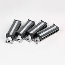 2x TD1510 Rail Combination Terminal Block Row Box 15a Power Wire Fixed Connector