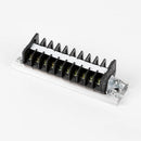 2X TD-1510 600V 15A Dual 10 Pole Din Rail Electric Terminal Strip Block Durable
