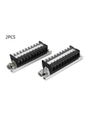 2xTD1510 Rail Terminal Block Combination Terminal Block  600V 15A Metal
