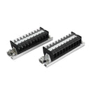 2xTD1510 Rail Terminal Block Combination Terminal Block  600V 15A Metal