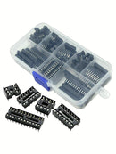 66Pcs 8 Values DIP IC Sockets Adaptor Solder Type Socket Kit Easy to Use New