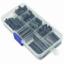 66Pcs 8 Values DIP IC Sockets Adaptor Solder Type Socket Kit Easy to Use New