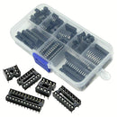66Pcs 8 Values DIP IC Sockets Adaptor Solder Type Socket Kit Easy to Use New