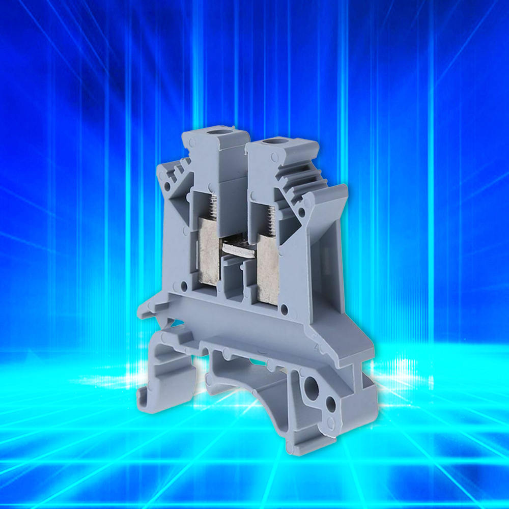 50pcs UK-2.5B Terminal Block Screw Type PCB Din Rail Wiring Terminal B ...