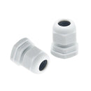 20X PG7 Cable Gland Waterproof Plastic Wire Glands Joints White for 3-6.5mm Dia