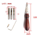 Leathercraft Edge Beveler Skiving Set Keen Leather Beveler DIY Metal Best 1x
