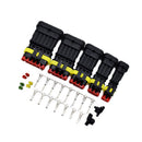 15Sets 2/3/4Pin Way Electrical Wire Connector Plug Cable Waterproof Car ATV