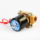 Solenoid-Valve Brass 2W-025-08 Normally-Closed for Water-Two-Position Two-Way