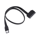 Power USB 2.0 5V 12V Combo to 2.5'' 3.5'' SATA HDD Adapter Durable Cable NEW